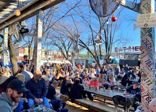 Texas Truck Yard beer garden at Lower Breenville