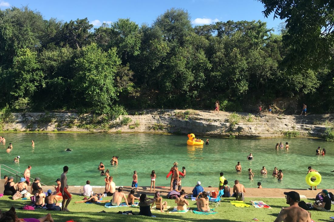 Barton Springs at Zilker Park in Austin. Texas
